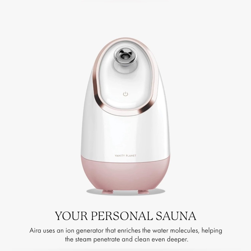 Vanity Planet Aira Ionic Facial Steamer Rose Gold Edition